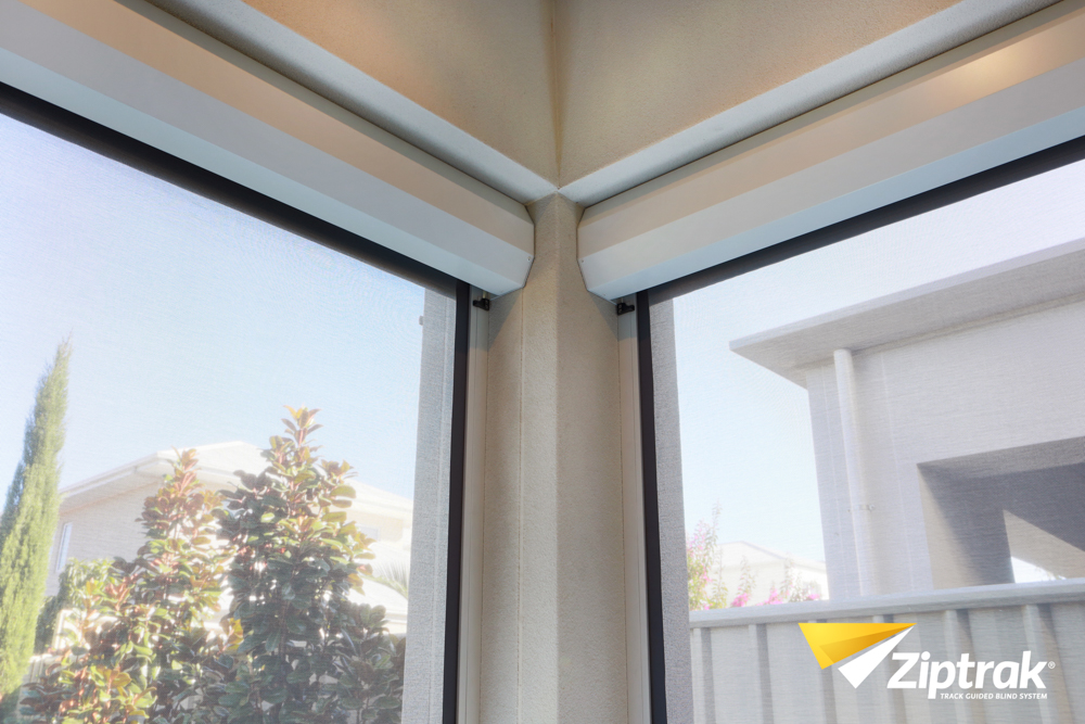 Motorised outdoor blinds on a Sydney patio