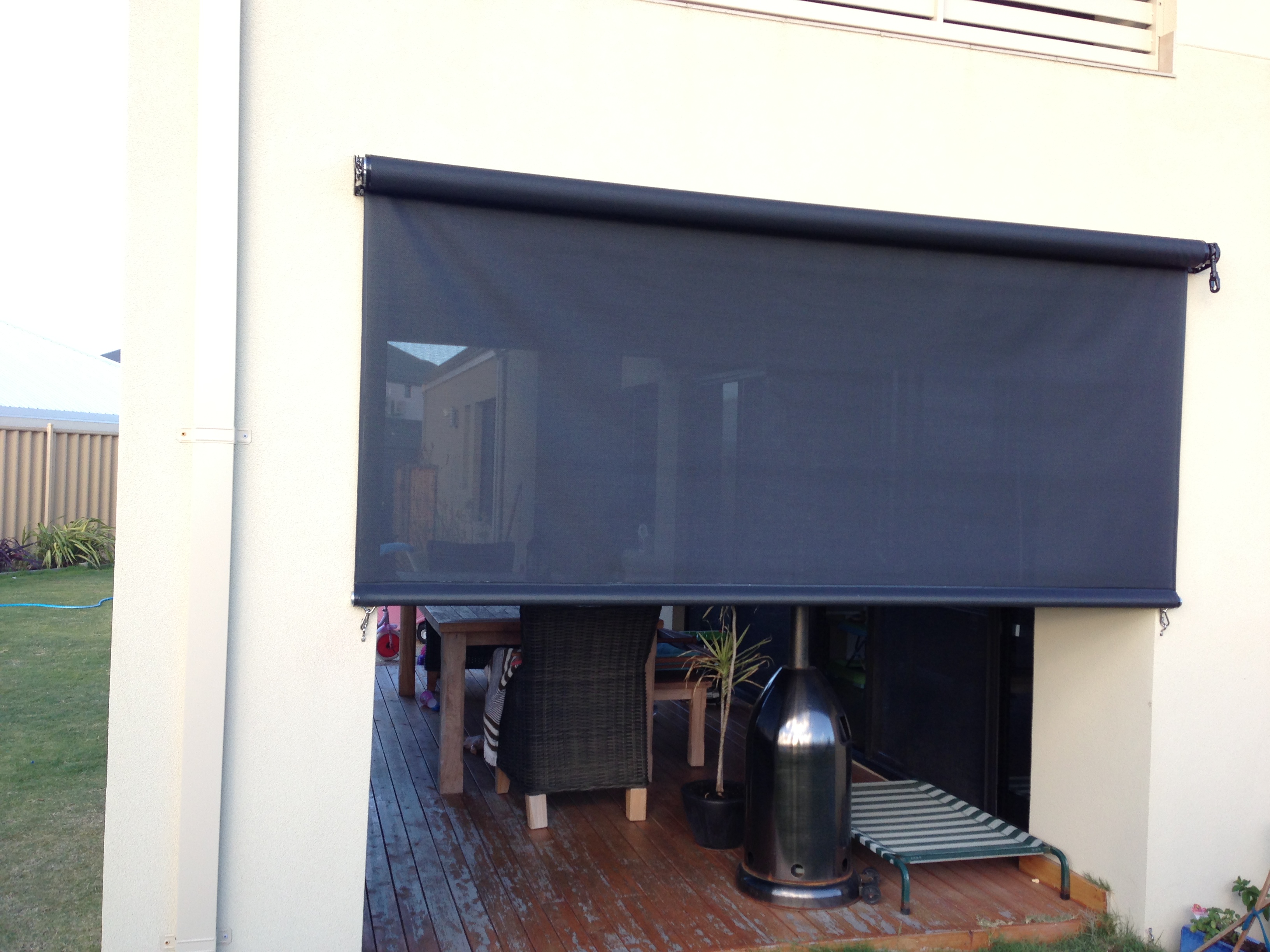 Straight drop crank blinds for glare control in Sydney